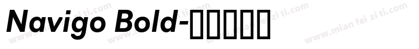 Navigo Bold字体转换